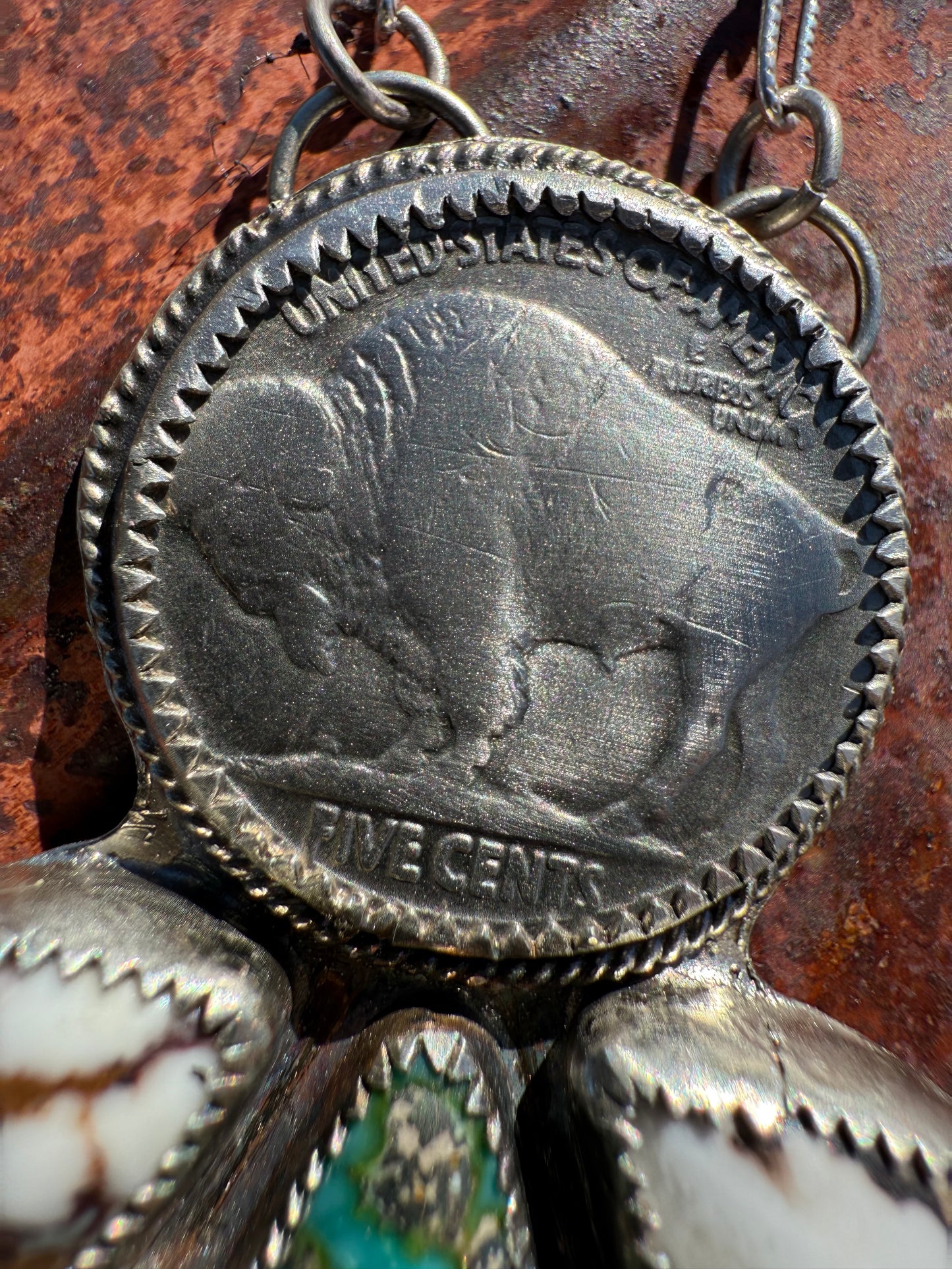 1928 buffalo nickel necklace