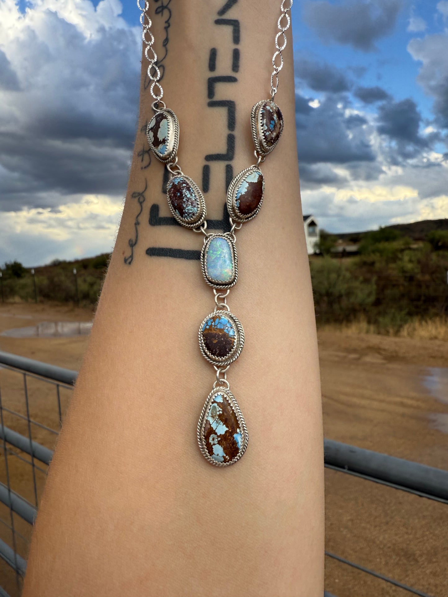 Emma Shumway golden hills/Australian opal lariat