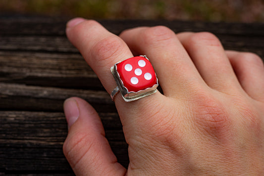 Dice Ring Size 7 1/2