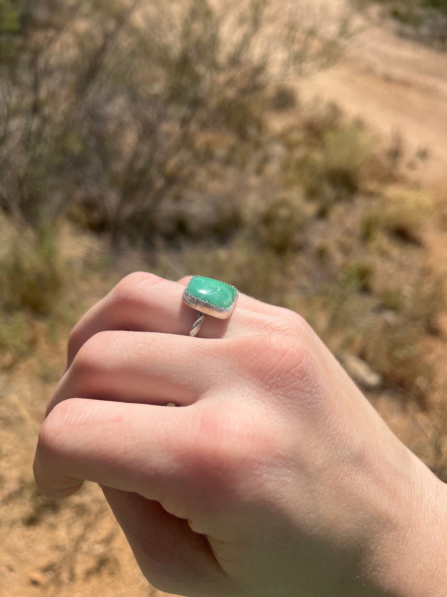 Sterling Silver Lucin Variscite Ring