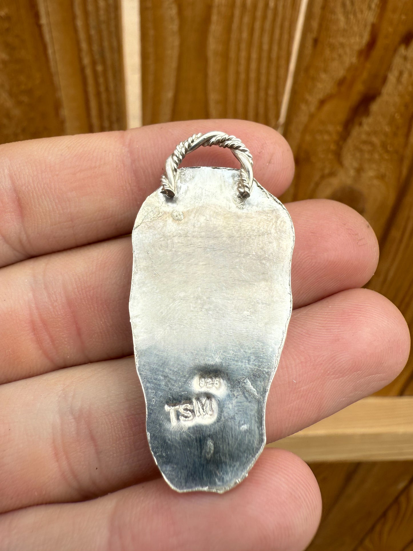 royston turquoise with agate pendant