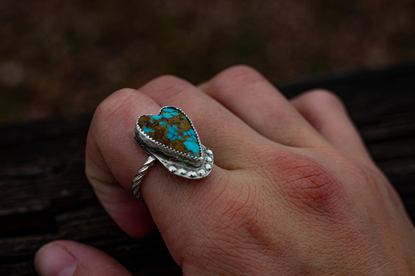 Royston Turquoise Ring Size 9