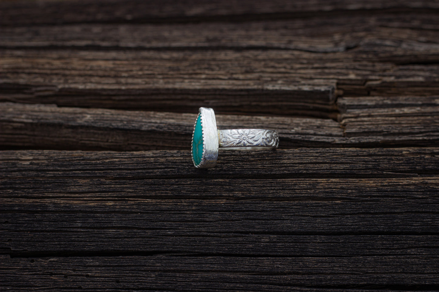 Kingman Turquoise Ring Size 7