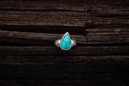 Kingman Turquoise Ring Size 7