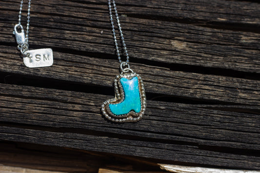 Cowgirl Boot Necklace